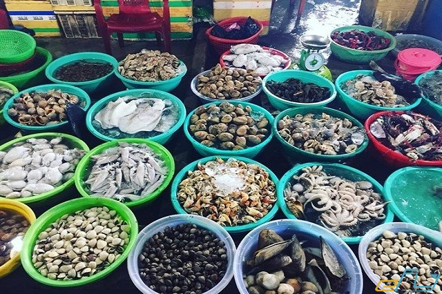 Khu chợ hải sản