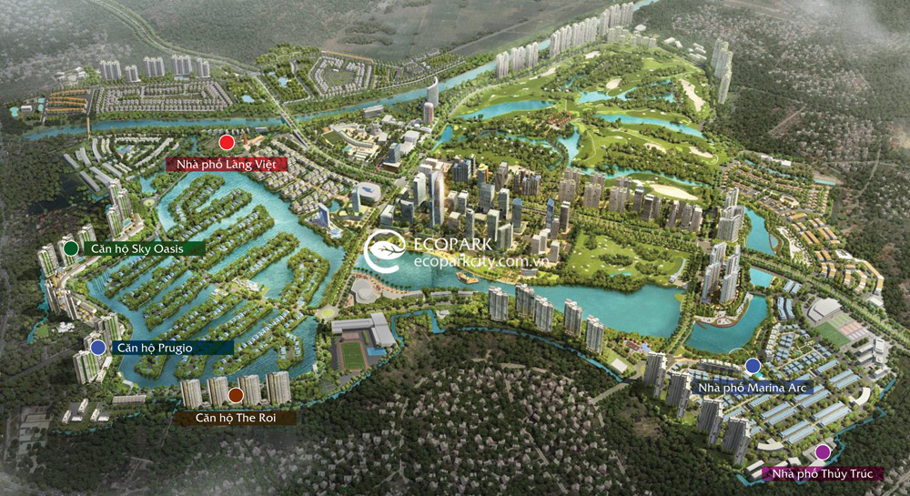Ecopark – Khu đô thị tốt nhất khu vực Châu Á, Thái Bình Dương
